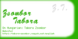 zsombor tabora business card
